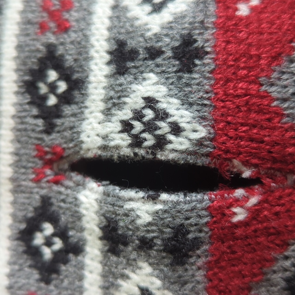 Eddie Bauer Gray and Black Moose Knit Sweater - Picture 2 of 6
